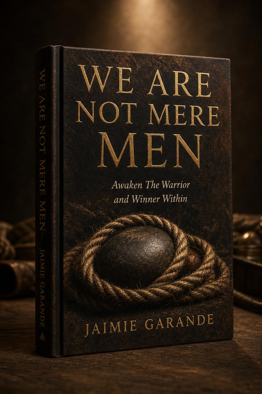 Cover of 'We Are Not Mere Men: Awaken The Warrior and Winner Within' by Jaimie Garande
